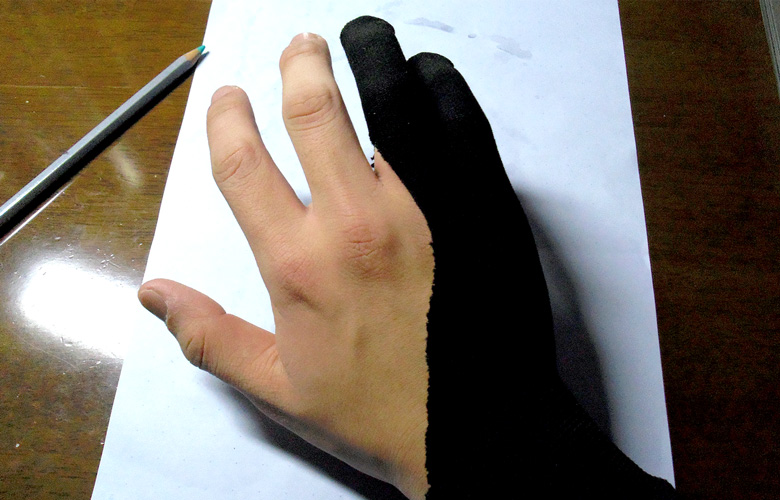絵描き向け 絵描き用手袋 二本指グローブ の作りかた 自作 ウマコセ