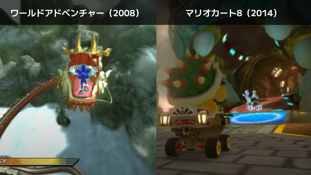 ソニックレーシング,マリオカート,sonic racing,mario kart